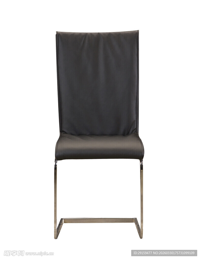 现代简约黑色金属框架椅子