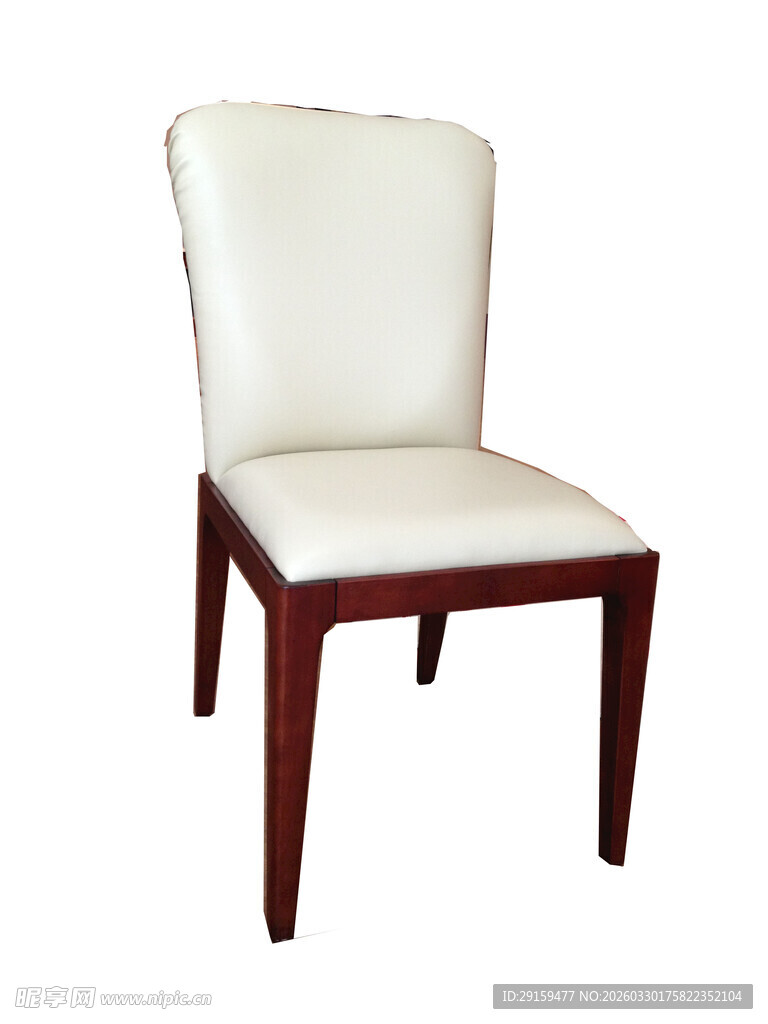 白色皮质餐椅