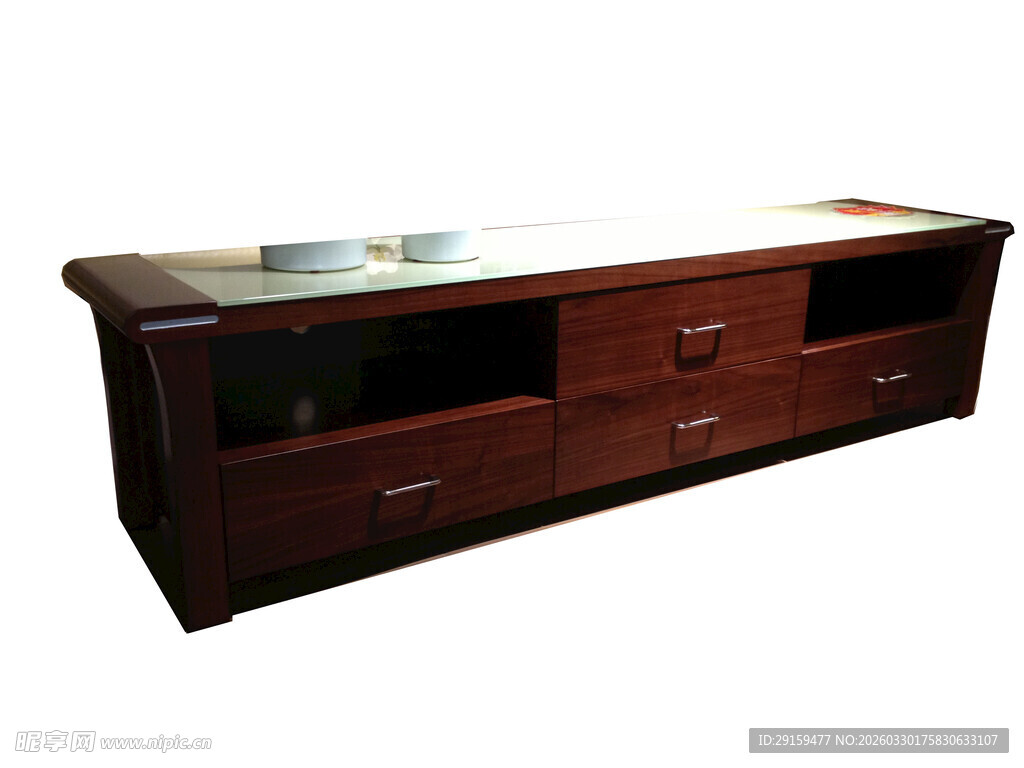 中式实木电视柜