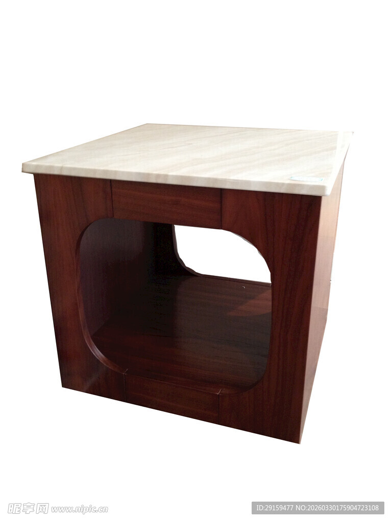 复古木质镂空茶几