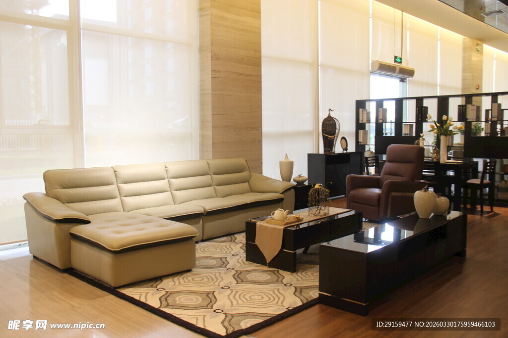 现代豪华客厅室内装饰展示