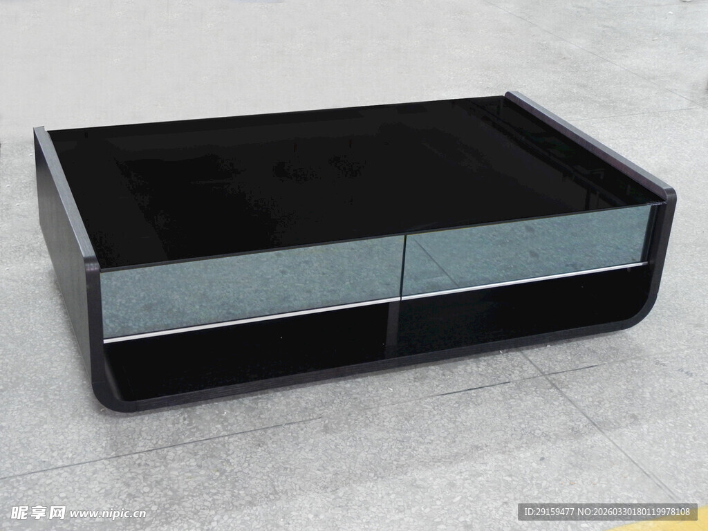 黑色双层抽屉式收纳盒