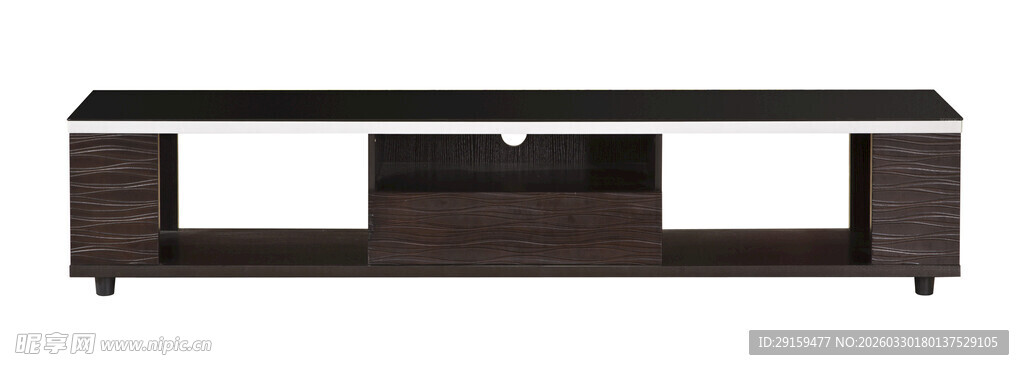 现代简约深色电视柜