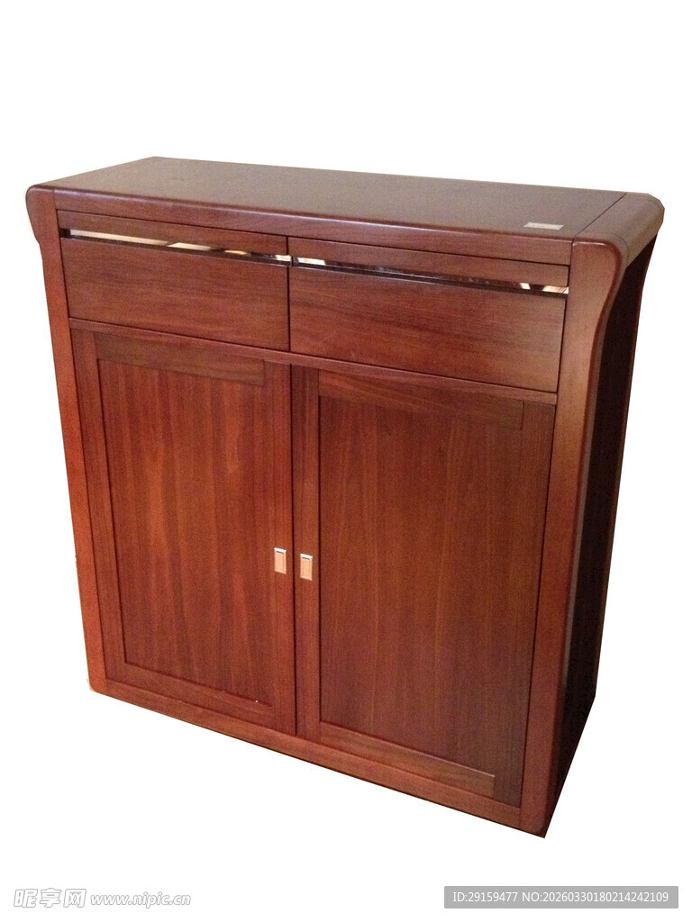 实木双门储物柜