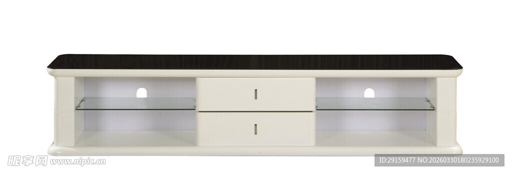 现代简约风格黑色电视柜