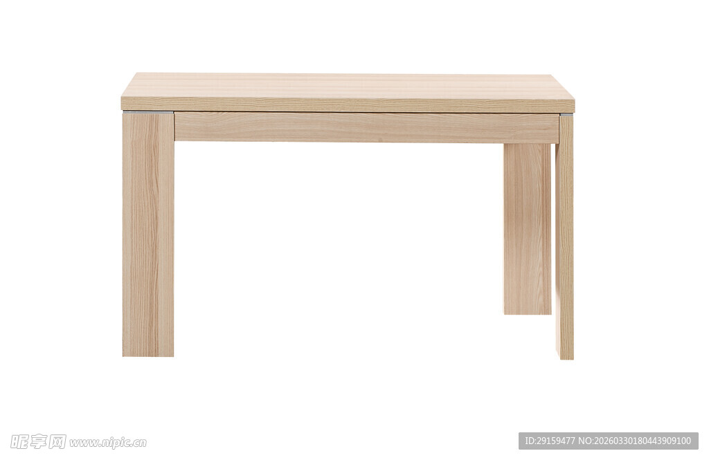 简约浅色木质书桌