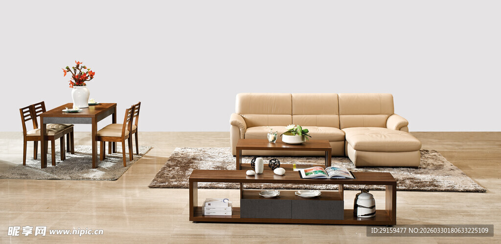 现代简约风格客厅家具展示