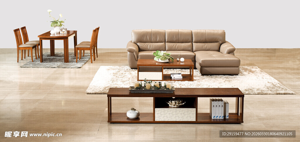 现代简约客厅家具组合