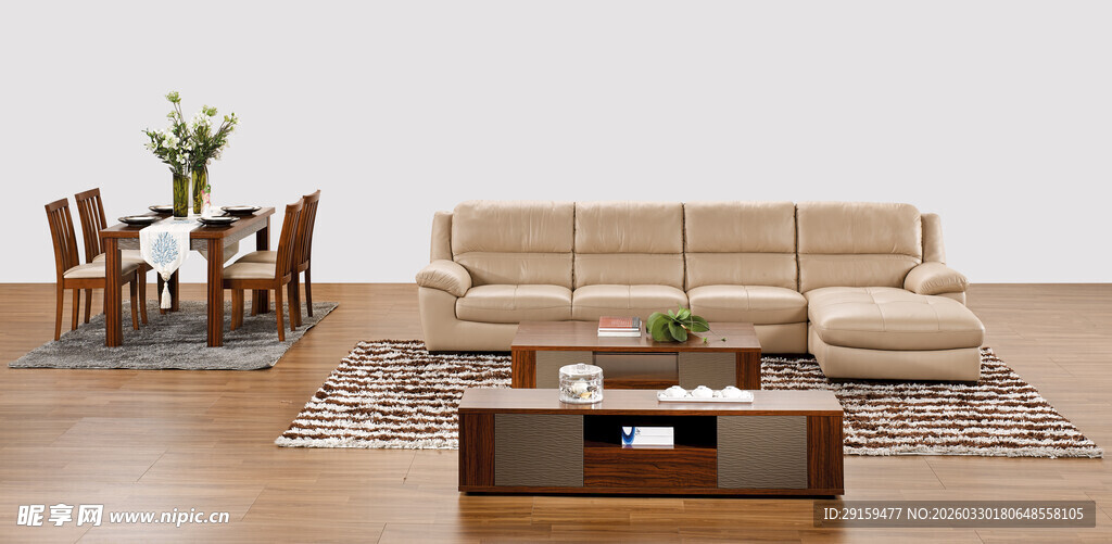 现代简约客厅家具组合