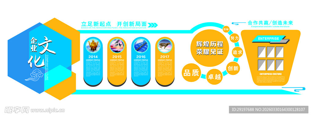 企业文化墙  形象墙设计 