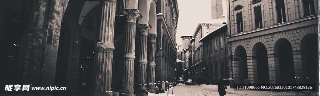 古老街巷的静谧景致