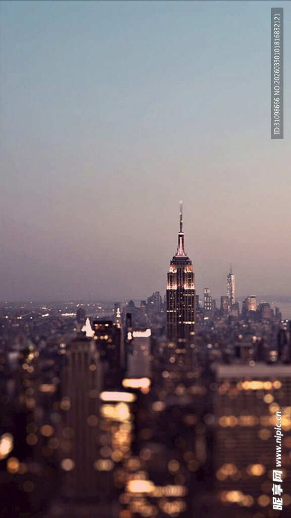 城市天际线夜景