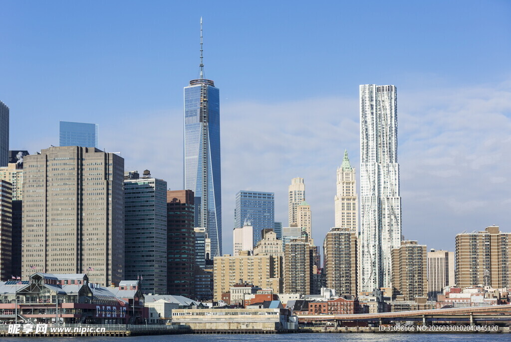 纽约城市天际线景观