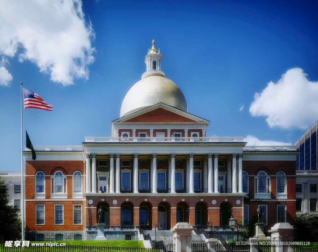 美国州议会大厦壮丽景观