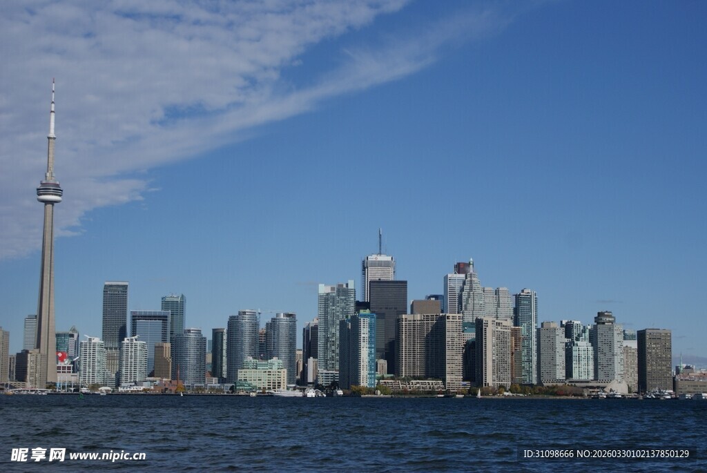 多伦多城市天际线景观