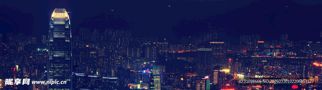 城市璀璨夜景