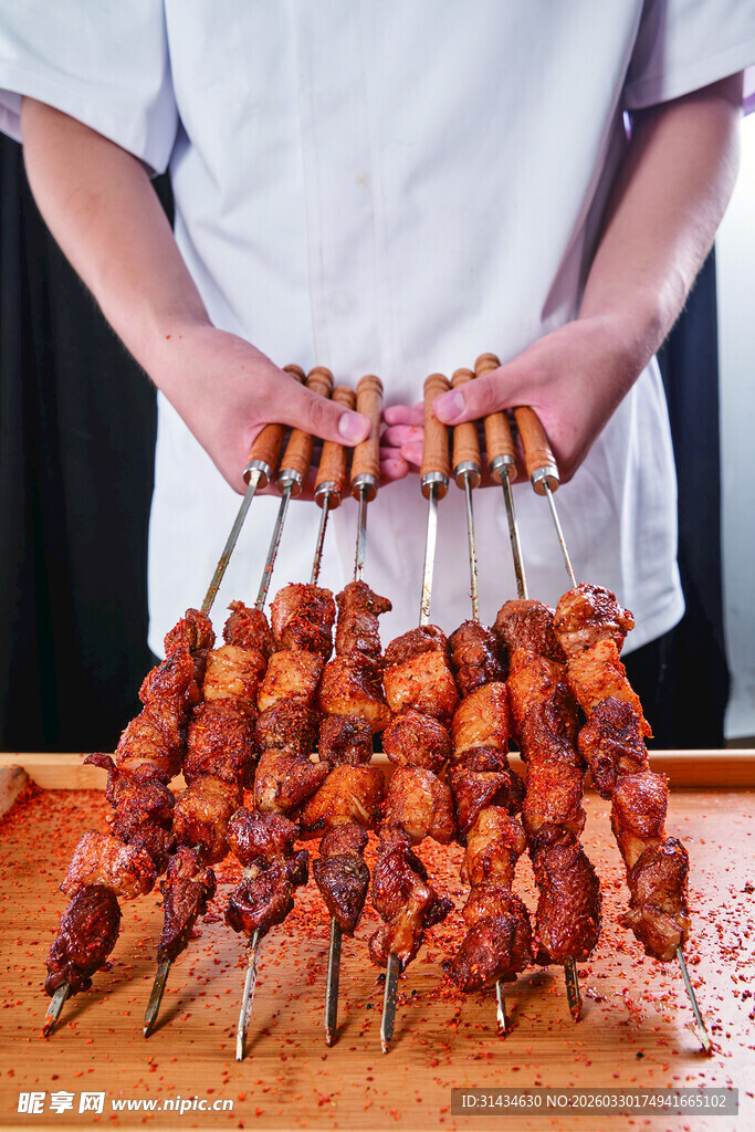 烤羊肉串图片