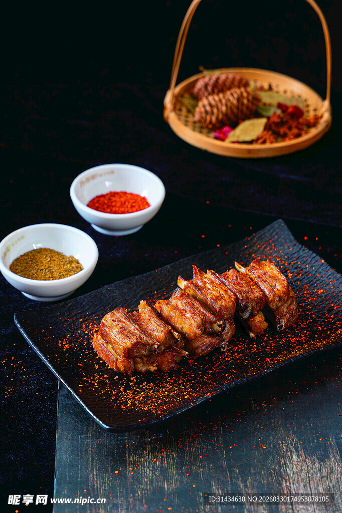 烤羊排图片