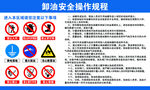 卸油安全操作规程标识牌