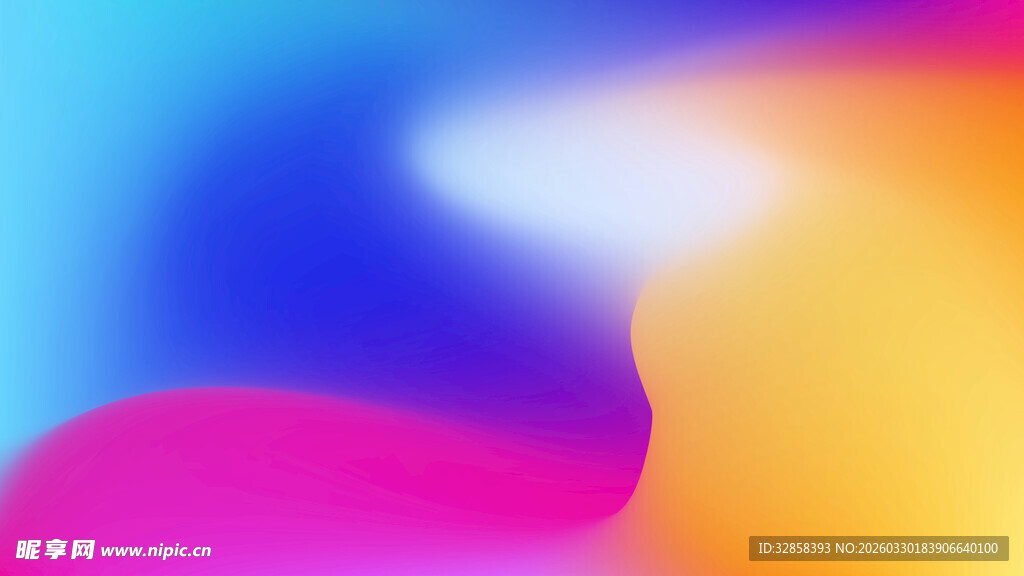 多彩渐变流体背景图