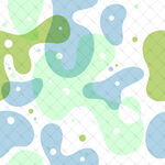 清新多彩液态几何图案