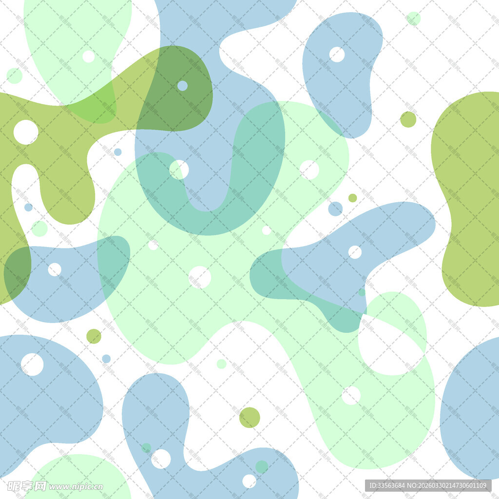清新多彩液态几何图案