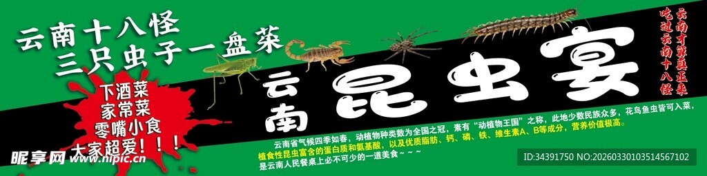 云南昆虫宴广告
