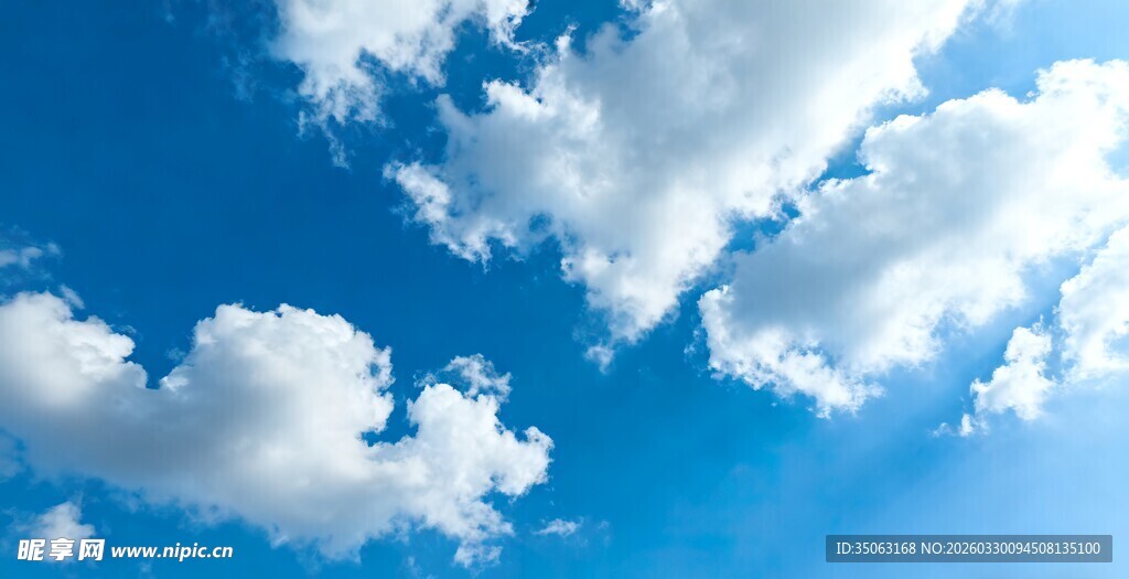 蓝天白云美景
