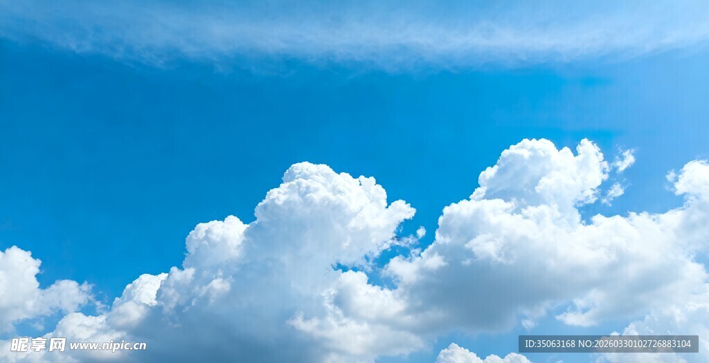 蓝天白云美景