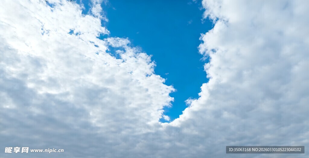 蓝天绽于云海之上