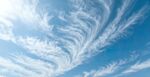 蓝天下的梦幻卷云