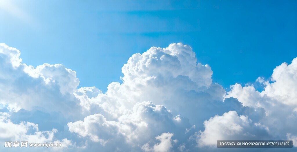 蓝天白云美景