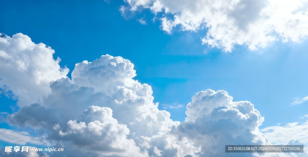 蓝天白云美景