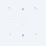 多彩简约图标集合