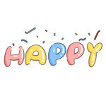 快乐英文装饰图案