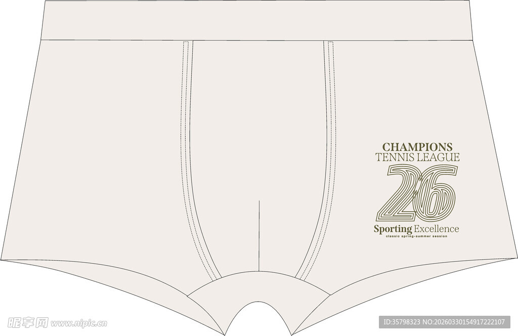 男士25周年纪念款平角内裤