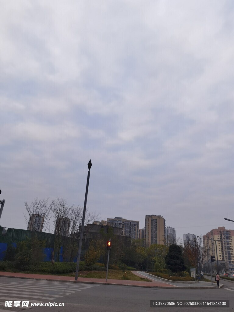 城市街道远景景观