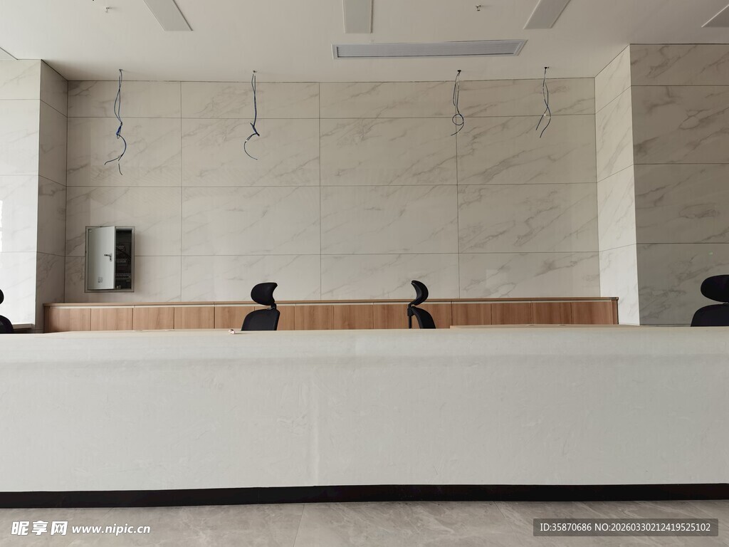 现代简约风格的办公前台