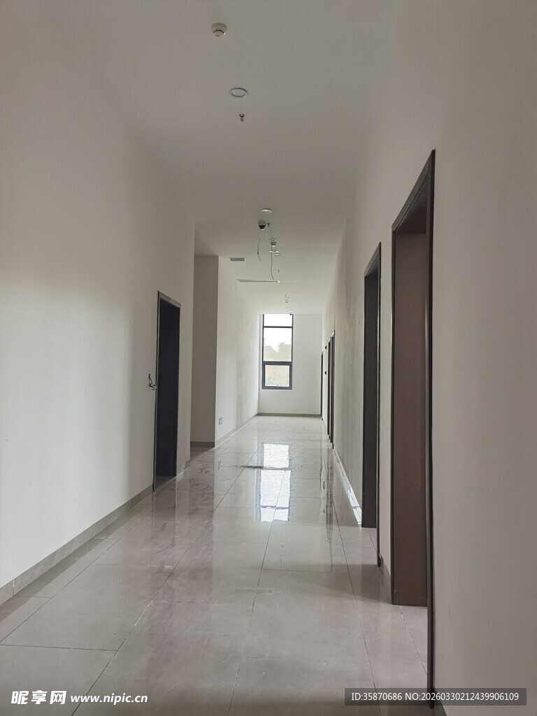 空旷走廊室内空间场景