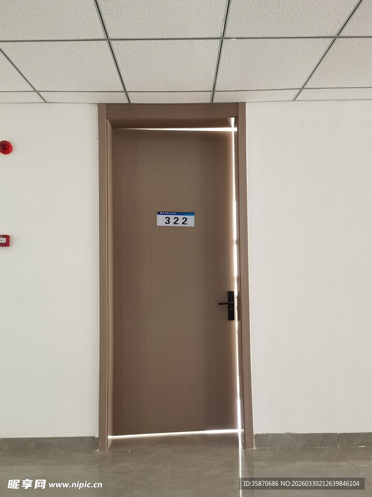 室内单扇门场景展示