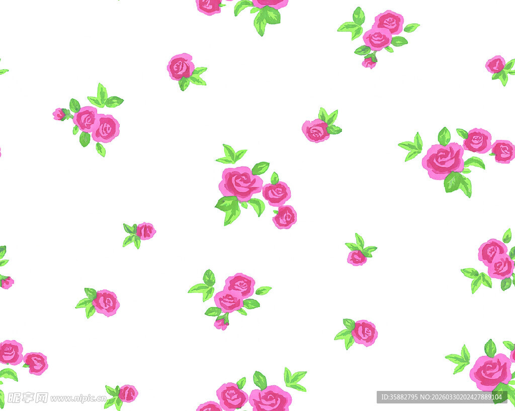 粉色玫瑰花卉图案背景