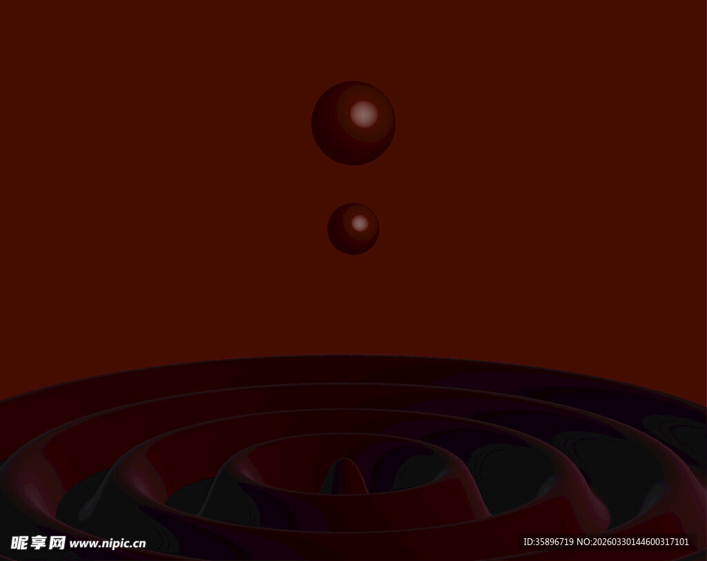 巧克力水滴与波纹