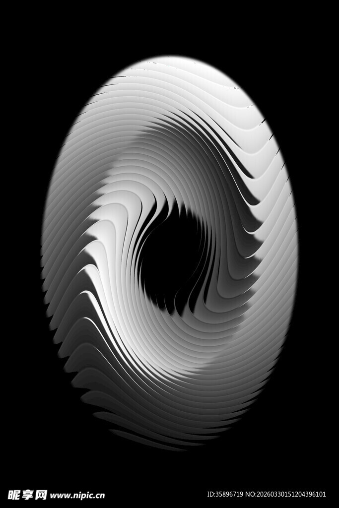 抽象螺旋几何图案