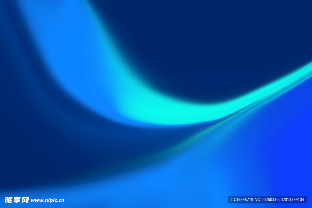 蓝色渐变流动光影背景