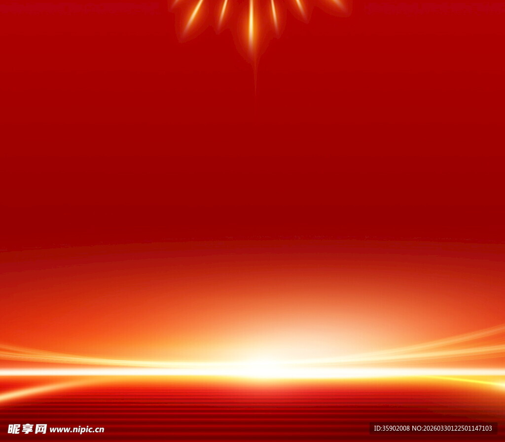 红色炫光背景图