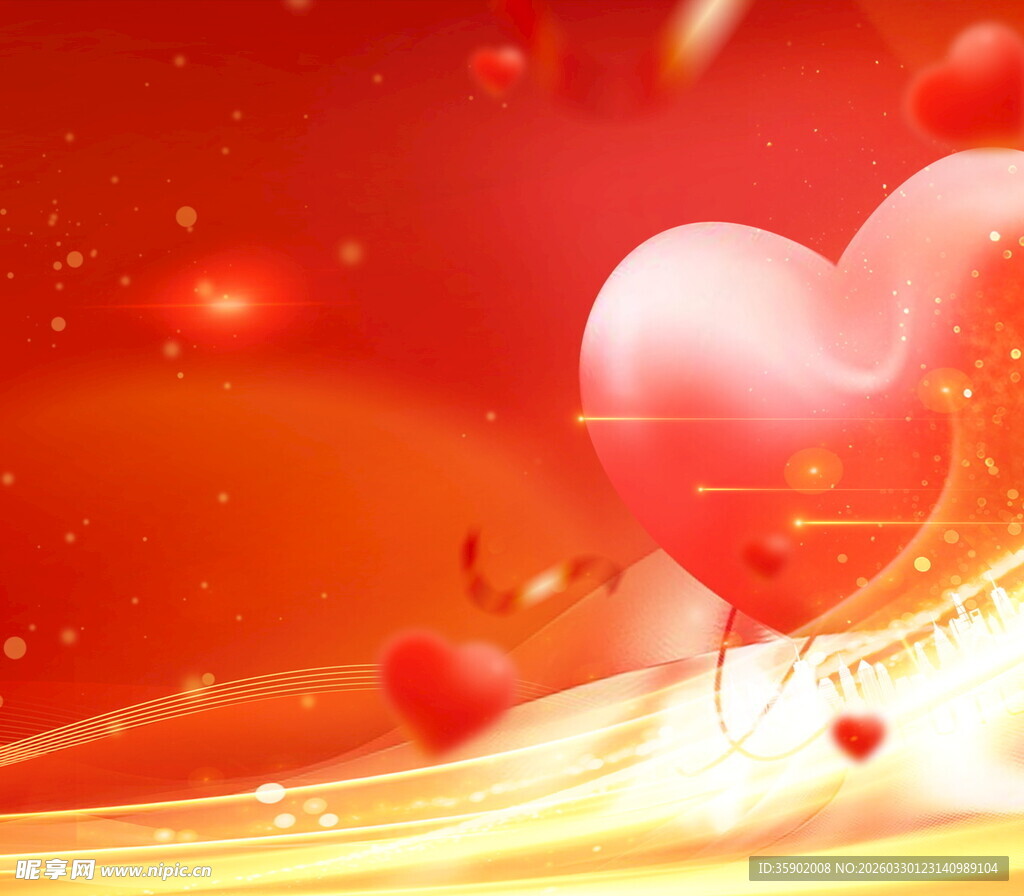 浪漫爱心背景