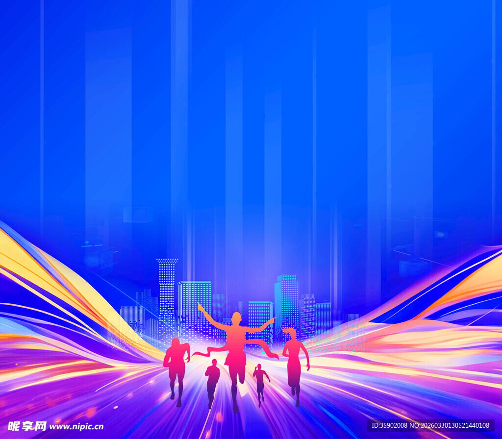 炫彩舞台上的活力舞者