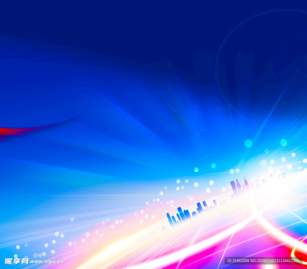 梦幻炫彩科技背景图