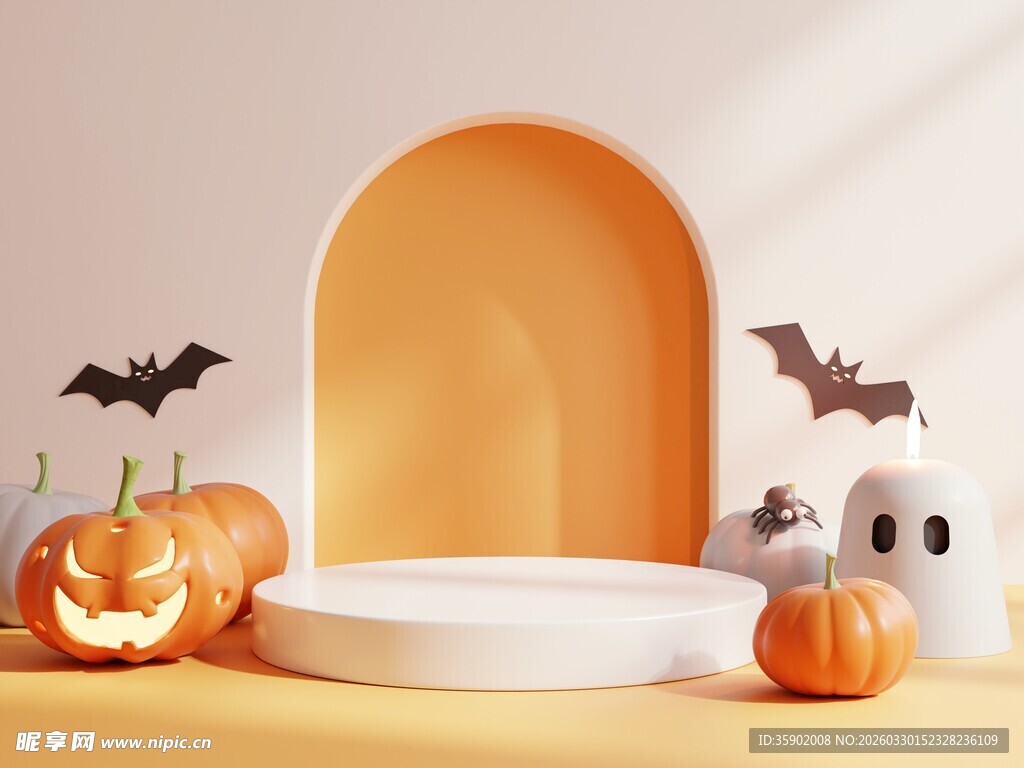 万圣节装饰场景布置