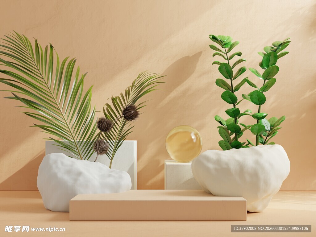 清新绿植摆件装饰组合